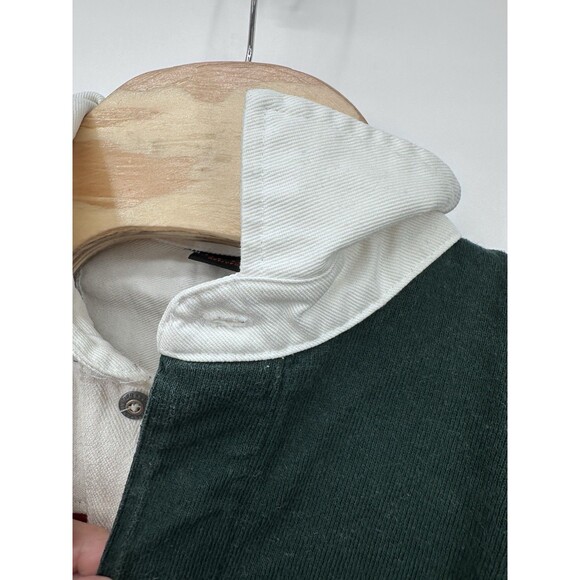 Vtg 90’s Structure RUGBY  SHIRT Striped Rugby Long Sleeve Polo Shirt Men’s L USA - Picture 4 of 13